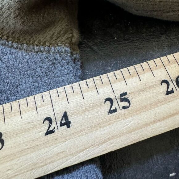 Bleu Green/Grey Long Sleeve Polo Shirt Mens Size XL Preppy Style Vintage 2000s - Picture 10 of 12